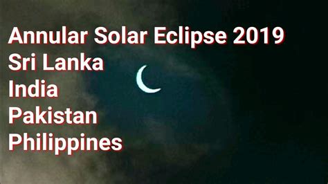 Solar Eclipse 2019 Live Surya Grahan 2019 Solar Eclipse 2019 Sri Lanka 🇱🇰 India 🇮🇳 Pakistan