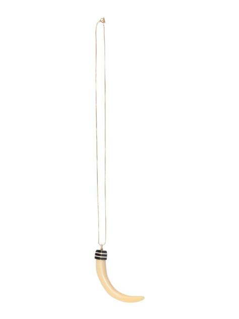 Buy Tory Burch Pendant Necklace Ivory At 33 Off Editorialist