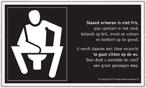 Stop staand plassen