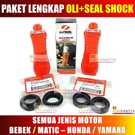 Jual Paket Oli Shock Seal Bottom Seal Tutup Abu Isi Serba Sepasang