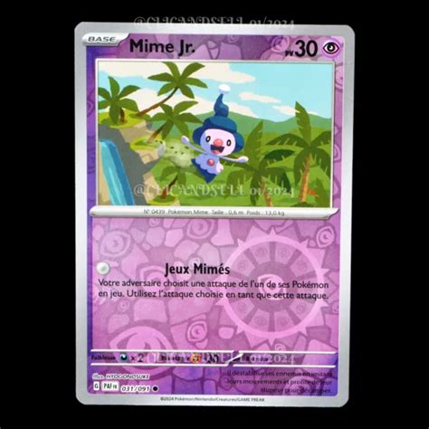 Carte Pokemon Mime Jr Reverse Ev Destin Es De Paldea Fr Eur