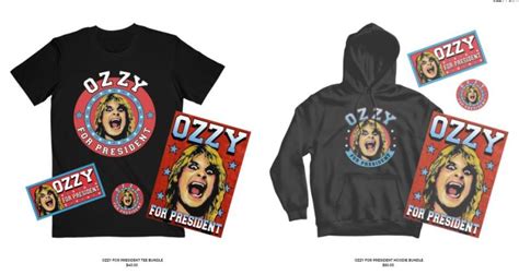 Ozzy Osbourne For President Official Merchandise Now Available Arrow