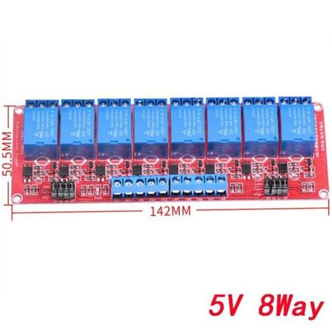 1 2 4 6 8 Canaux 5V 12V 24V Relais Module Carte Bouclier Avec