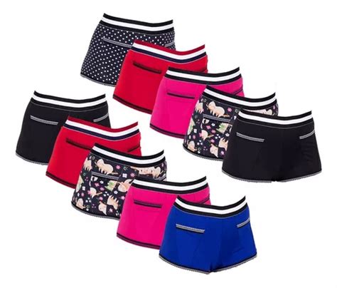 Kit Calcinhas Short Malibu Cale On Lingerie Box Feminina Parcelamento Sem Juros