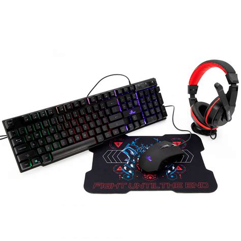 Kit Gamer De Teclado Mouse Diadema Mouse Pad Yeyian Hydra S