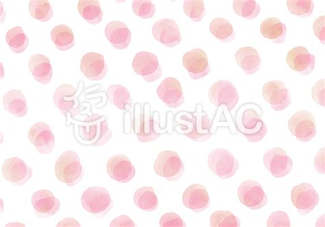 水彩の水玉背景（ピンク）イラスト - No: 22355215｜無料イラスト・フリー素材なら「イラストAC」