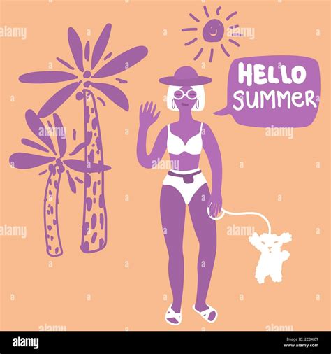 Bikini Walk Stock Vektorgrafiken Kaufen Alamy