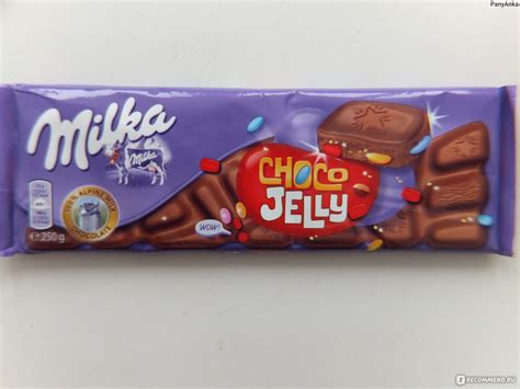 Шоколад Milka Choco Jelly - «Милка с мармеладом, карамелью и ...