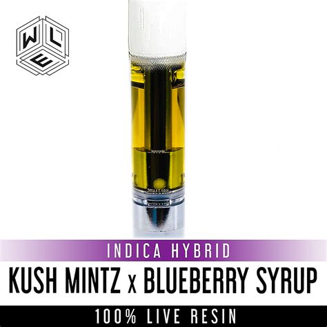 White Label Extracts Kush Mintz X Blueberry Syrup 100 Live Resin