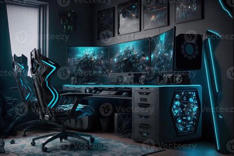 Futuristic Game Room