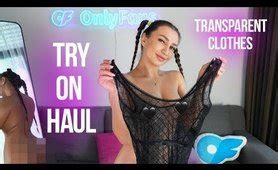 4K Try On Haul With Mirror View Natural Skinny Body Micro Bikini Try