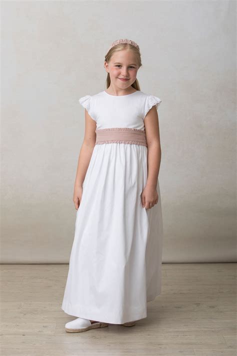 Faj N Rosa Nude Para Vestidos De Comuni N Qu Mono