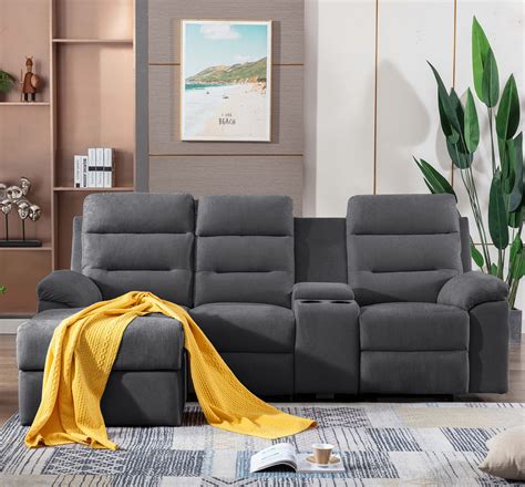 L Shaped Sectional Couch With Recliner Atelier Yuwa Ciao Jp