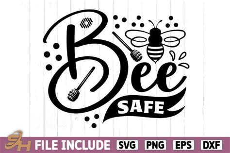 Free Bee Safe Graphic By Svg House · Creative Fabrica