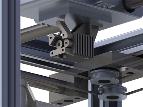 D Printer With Custom Hot End Extruder On Behance