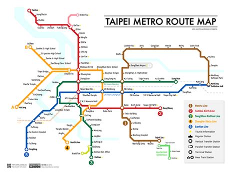 Taipei Metro Route Map reDesign on Behance