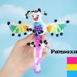 Gay Pride Flag Dragon Figurine Non Binary Dragon Stim Toy Etsy