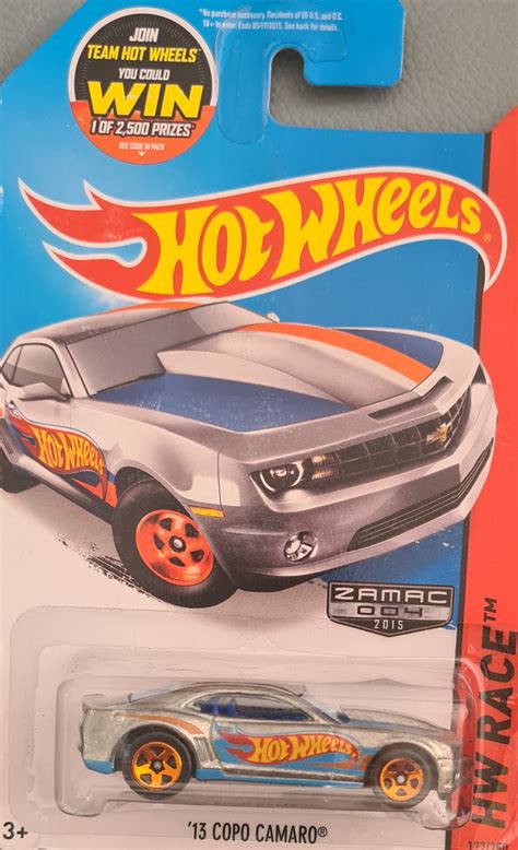 Hot Wheels Race 13 Copo Camaro ZAMAC Universo Hot Wheels