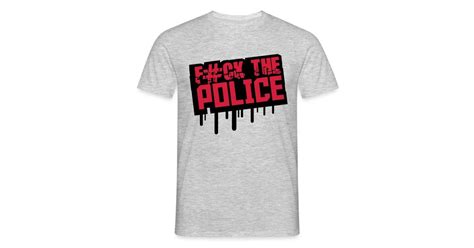 Fuck The Police Graffiti Stempel Männer T Shirt Spreadshirt