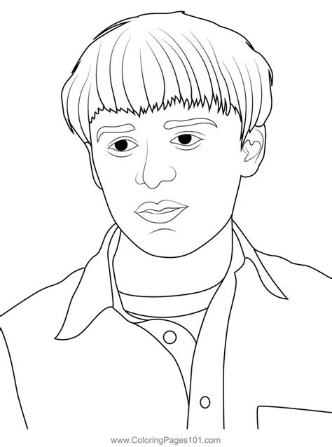 Will Byers Stranger Things Coloring Page Coloring Pages Stranger