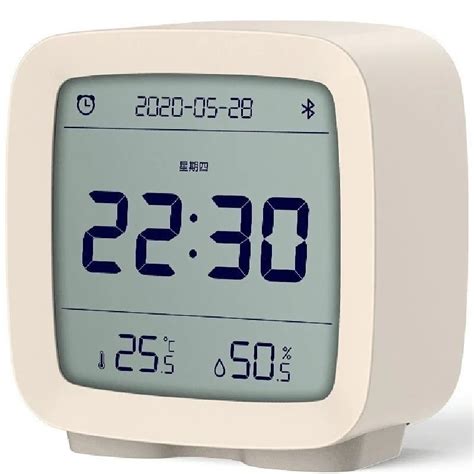 Часы метеостанция Qingping Bluetooth Alarm Clock CGD1 бежевые купить