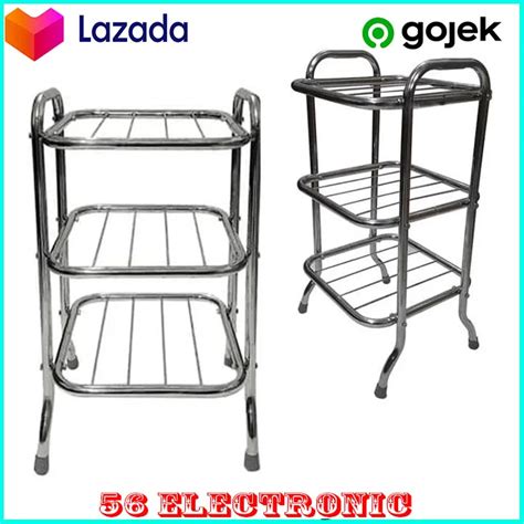 Rak Dispenser 3 Susun Stainless Kaki Dispenser Galon Meja Lazada