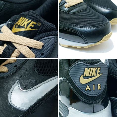 Nike Air Max 90 Black / Gold - Silver- SneakerFiles