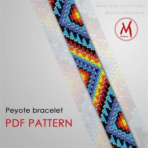 Native One Peyote Bead Pattern for Bracelet Native Inspired - Etsy