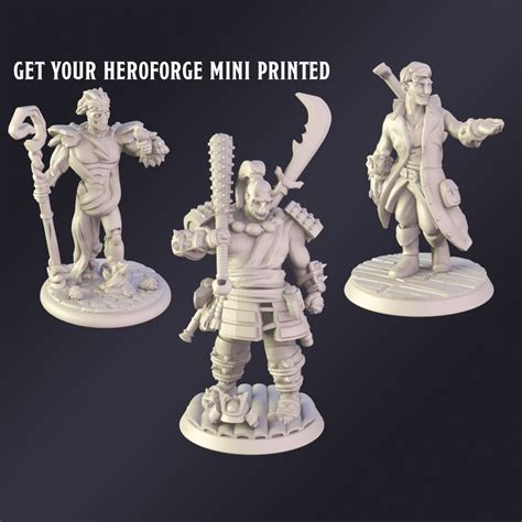 Print Your Heroforge Miniature Premium Tabletop Role Playing Etsy Denmark