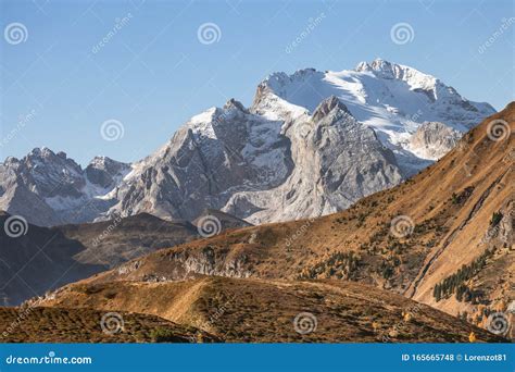 Marmolada Mount Is The Highest Peak In The Italian Dolomites With Its