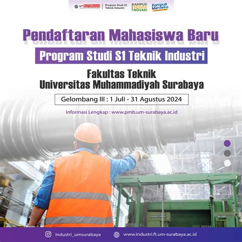 Pendaftaran Mahasiswa Baru Program Teknik Industri Fakultas Teknik