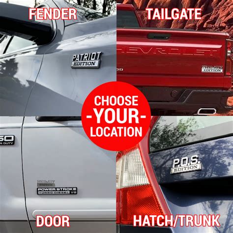 Chrome Metal Fuck It Edition Fender Emblem Badge Car Truck Auto