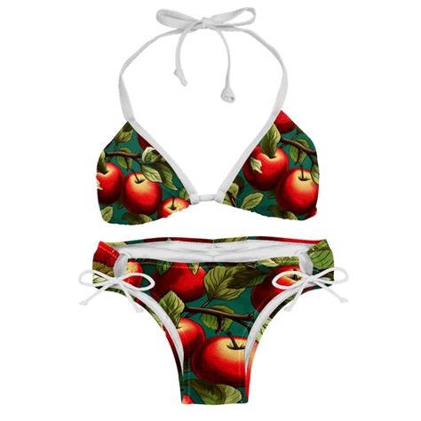 Fruit Detachable Sponge Adjustable Strap Bikini Set Two Pack Versatile Swim Suit Set Walmart