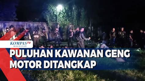 Live Di Medsos Puluhan Kawanan Geng Motor Ditangkap Aparat Gabungan