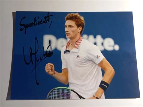 AUTOGRAPHE D UGO Humbert Tennisman Numéro 1 Français Du Moment 12 17 Cm