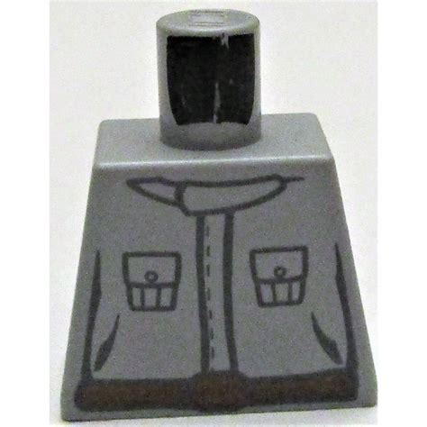 LEGO Medium Stone Gray Rebel Technician Torso Without Arms 973