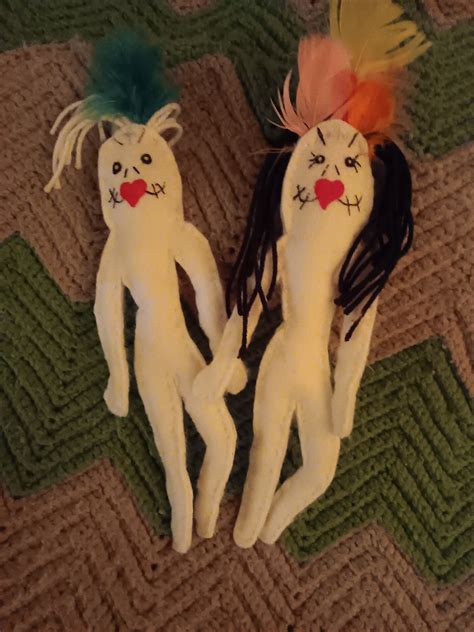 Voodoo Poppet Doll Love Birds Romance Marriage Voodoo Doll Candle