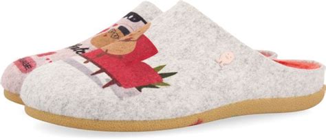 Hot Potatoes Haslach Sloffen Dames Grijs Maat Bol