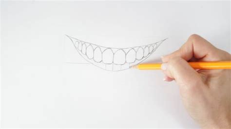 draw  human teeth