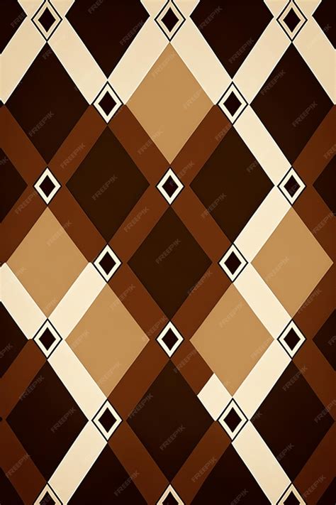 arafed image   brown  white checkered pattern  squares