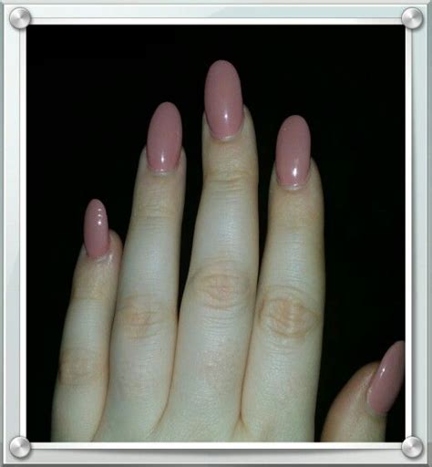 Oval Nude Nails Mani With OPI Dolce De Leche Nude Nails Nails Completed Pins
