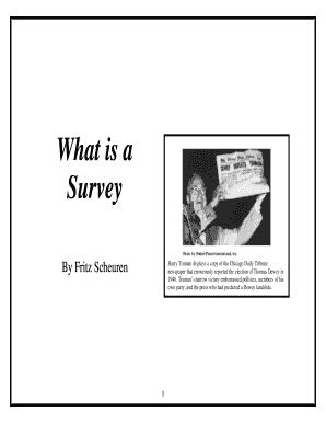 Fillable Online Amstat What Is A Survey American Statistical