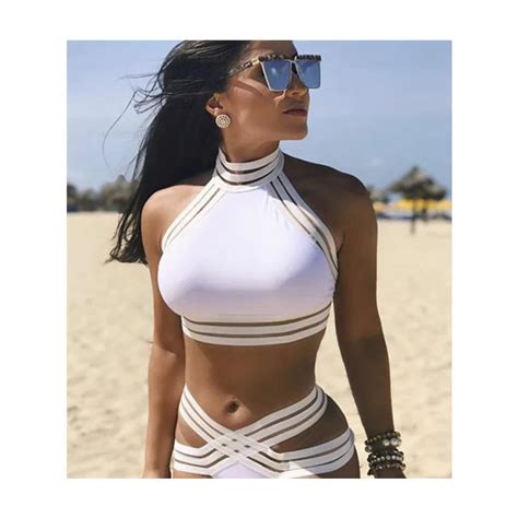 Meihuida Sujetador Bikini Con Acolchado Para Mujer Traje De Ba O De Estilo Vendaje Con Realce