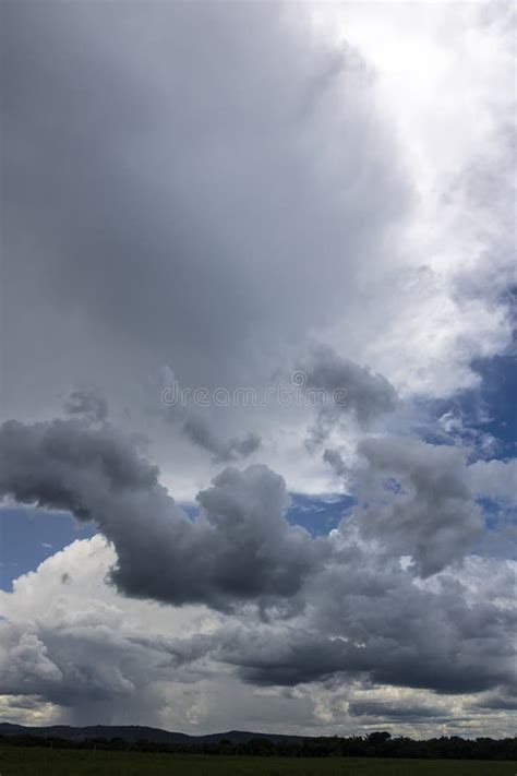 Blue Sky and Rain Storm Clouds Stock Image - Image of grey, cloudscape: 254261221