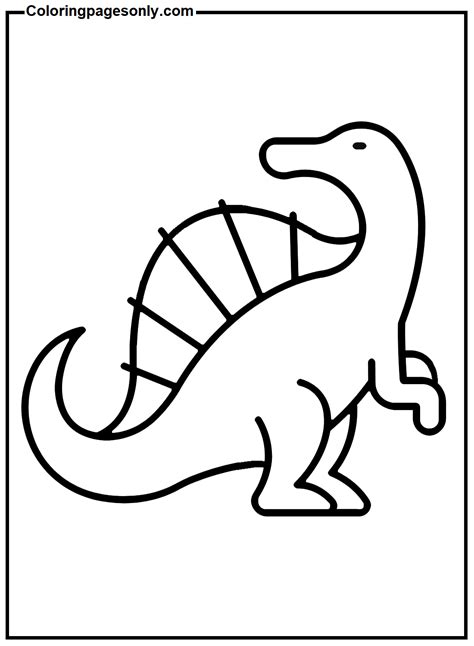 Spinosaurus Coloring Pages Printable - prntbl.concejomunicipaldechinu