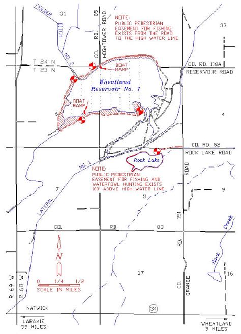 Wheatland Reservoir 1rock Lake Public Access Area