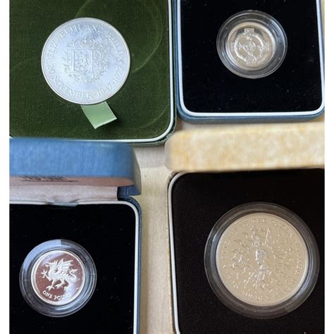 A Group Of X Uk Qeii Silver Coins From To Noted Golden