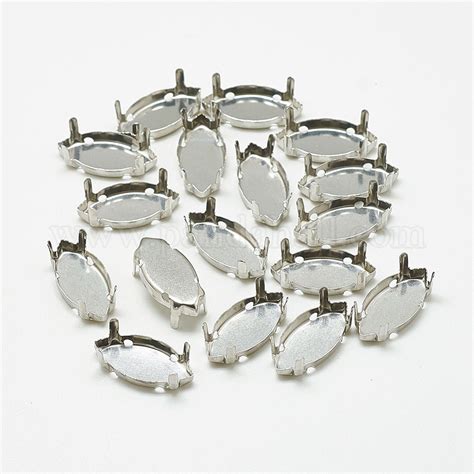 Wholesale 201 Stainless Steel Sew On Prong Settings Pandahall