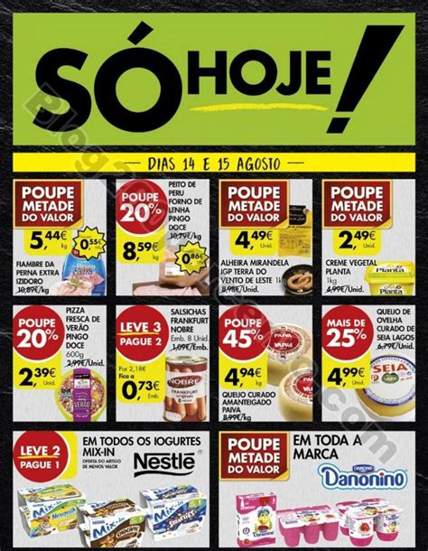 Antevisão folheto extra PINGO DOCE Só hoje promoções dias 14 e 15