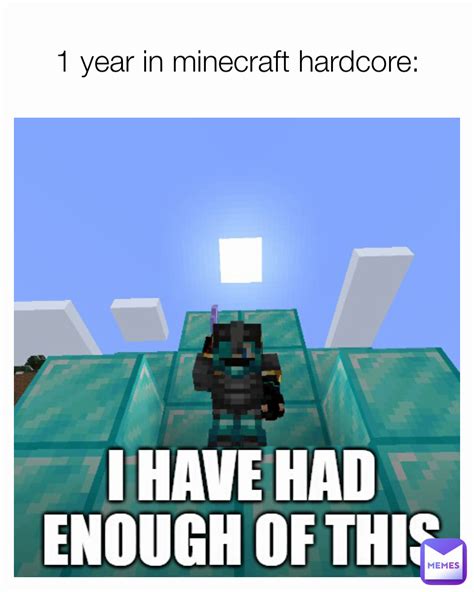 Year In Minecraft Hardcore Memer Memes